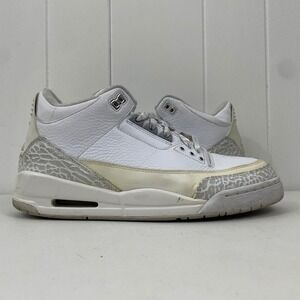 Air Jordan Retro III 3 Silver Anniversary 2010 398613-102 Men's Size 9 No Box